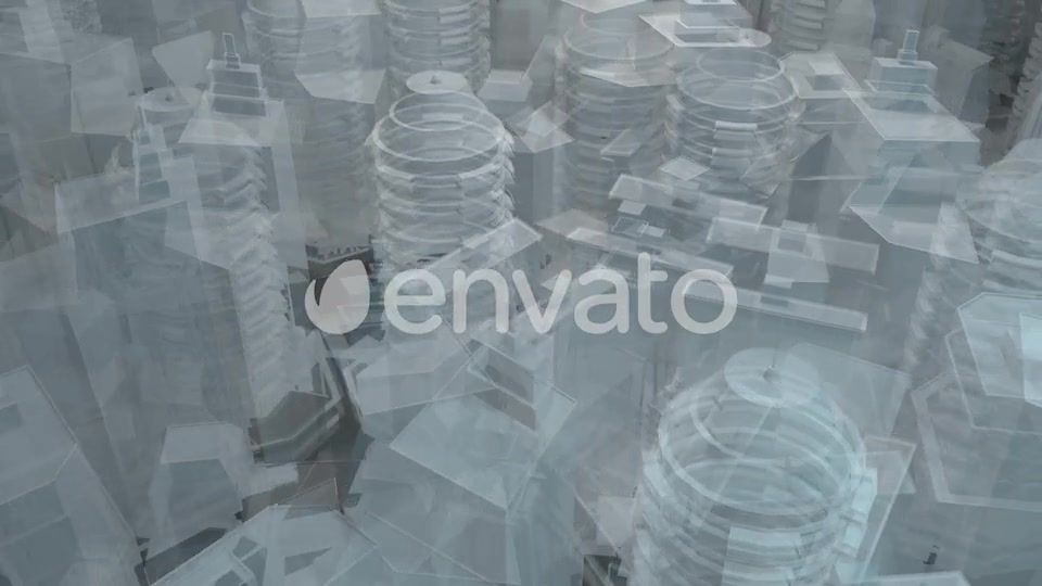 Technology Buildings Hologram - Download Videohive 21975368