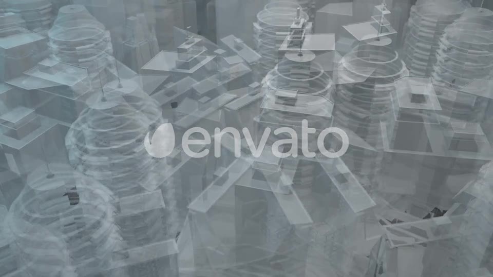 Technology Buildings Hologram - Download Videohive 21975368