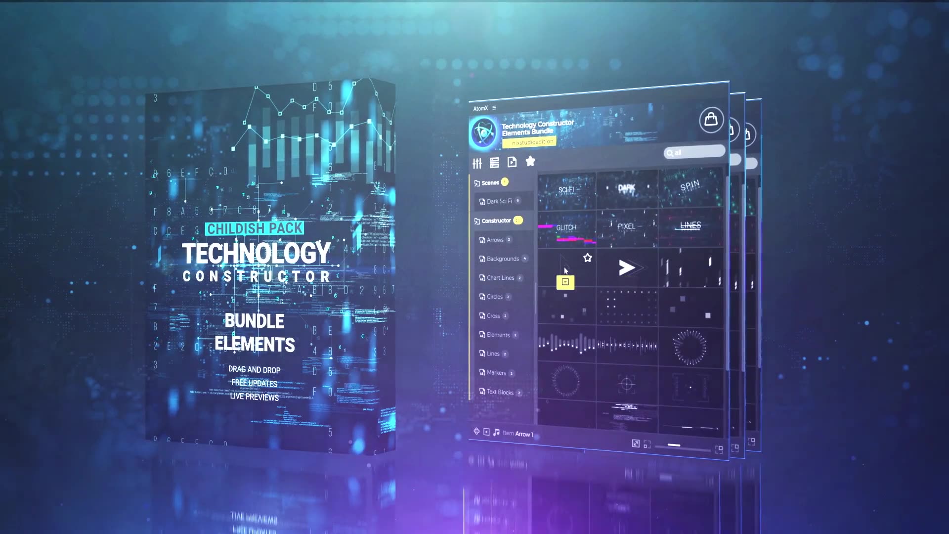 Technology Constructor Elements Bundle Videohive 36865401 After Effects Image 10