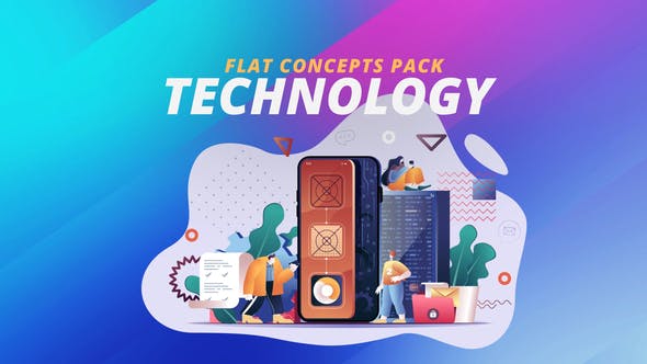 Technology Flat Concept - 30816909 Download Videohive