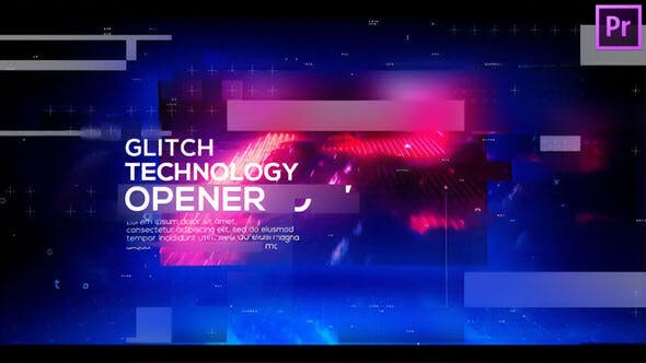 Technology Glitch Opener for Premiere Pro - Videohive Download 25717358