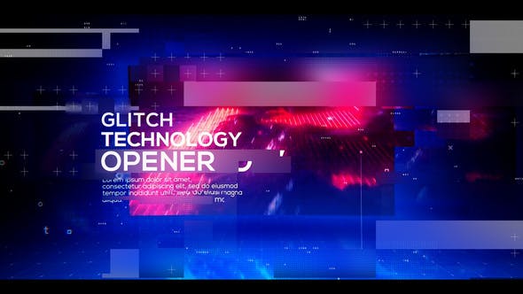 Technology Glitch Opener - Videohive Download 23250239