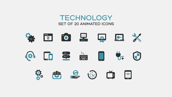 Technology Icons - Videohive Download 37321330