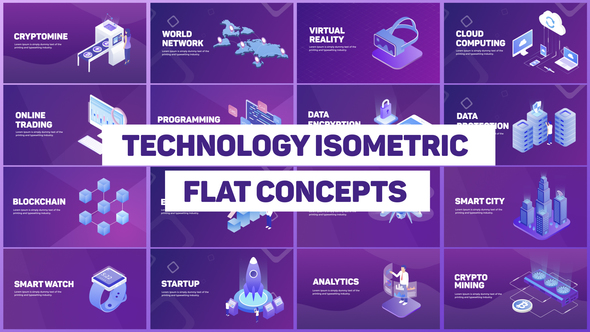Technology Isometric Concepts - Download Videohive 22413322
