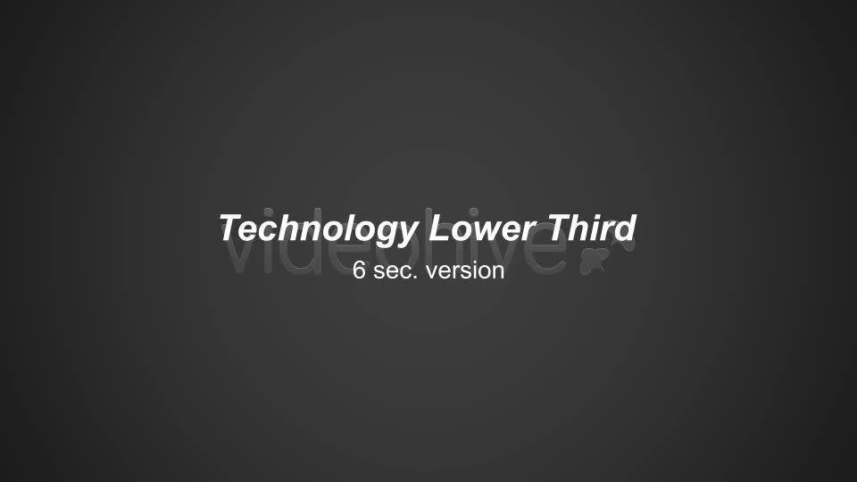 Technology Lower Third Videohive 4948534 After Effects Image 1