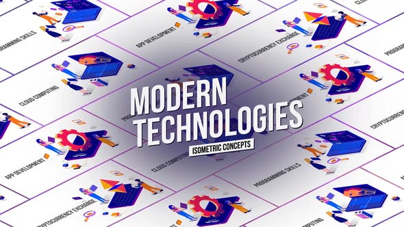 Tecnology Isometric Concept - 26531155 Videohive Download