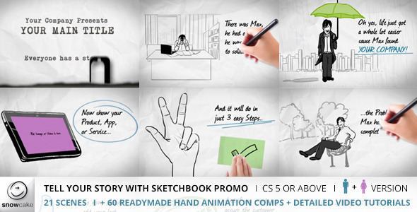 Tell Your Story With Sketchbook Promo - Download Videohive 5211021