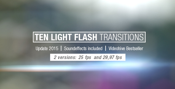 Ten Light Flash Transitions Pack - Download Videohive 305091