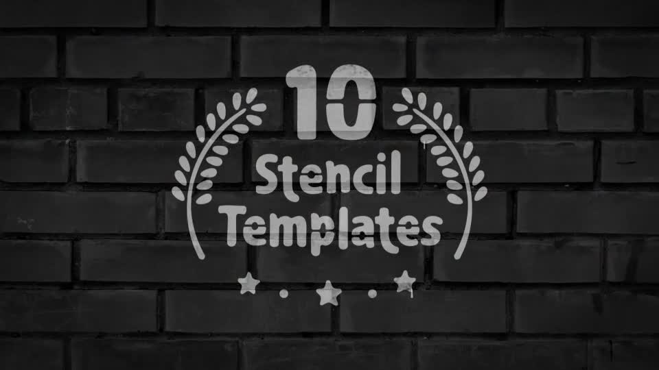 Ten Stencil Templates Videohive 13103035 After Effects Image 1