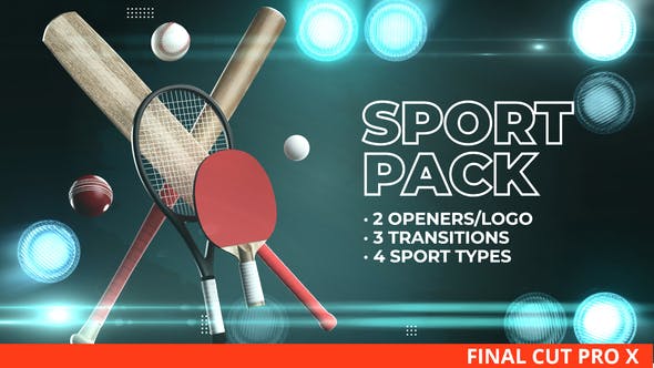 Tennis Cricket Baseball Pack for Final Cut Pro X - 32408792 Videohive Download