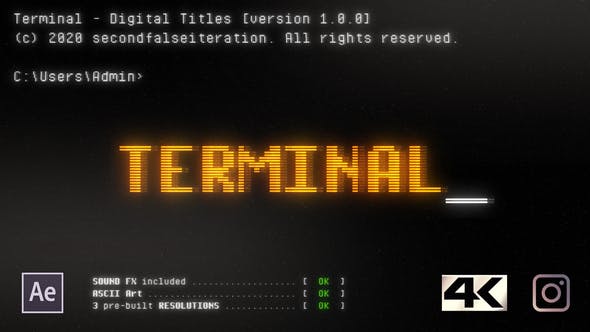 Terminal Digital Titles - Download Videohive 25682135