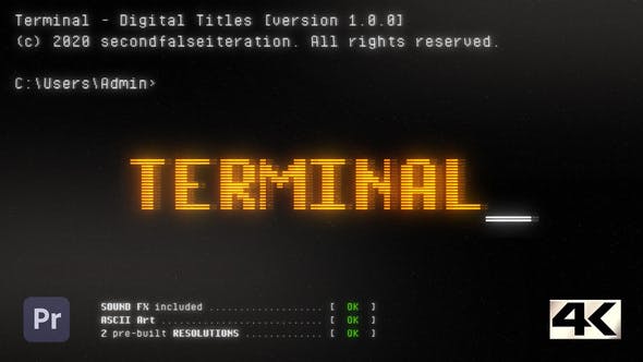 Terminal Digital Titles | Premiere Pro - 39919730 Download Videohive