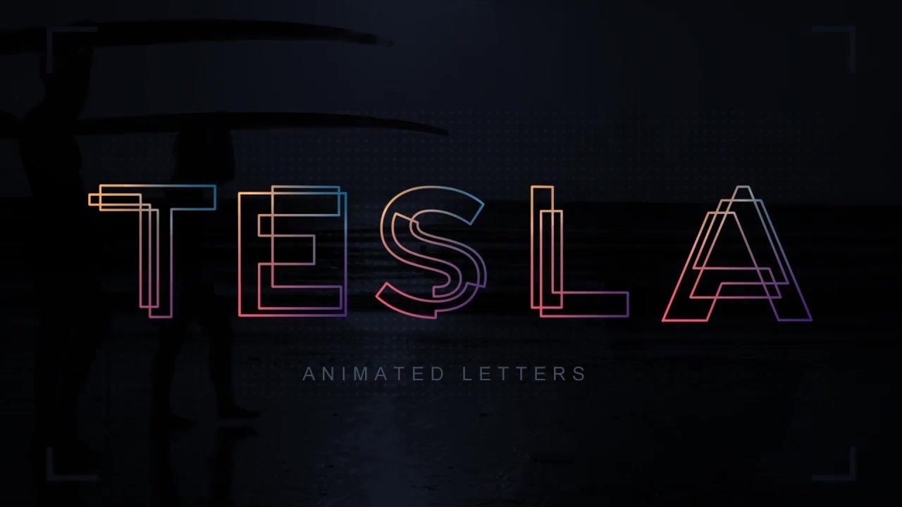 Tesla Animated Letters - Download Videohive 19249939