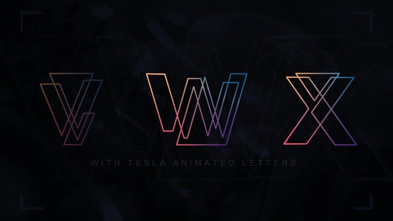 Tesla Animated Letters - Download Videohive 19249939