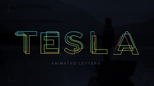 Tesla Animated Letters - Download Videohive 19249939