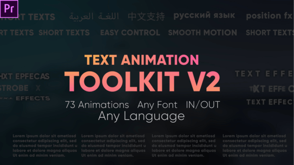 Text Animation Toolkit - Videohive Download 33504334