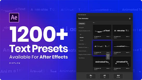Text Animator One Click Text Presets - Videohive 24165802 Download