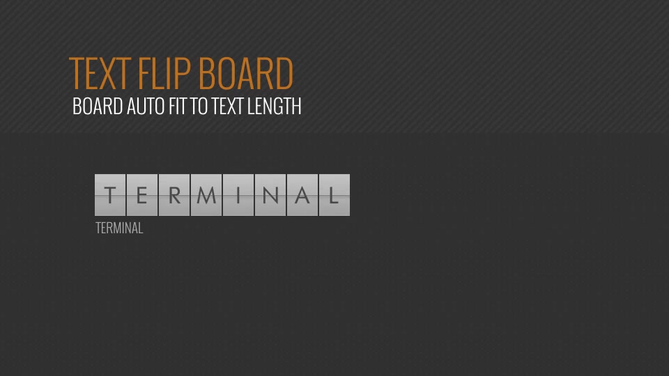Text Flip Board - Download Videohive 7877354