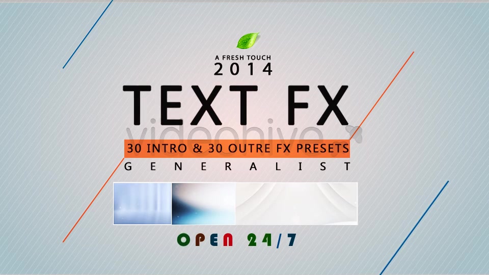 Text Fx Generalist - Download Videohive 6736769