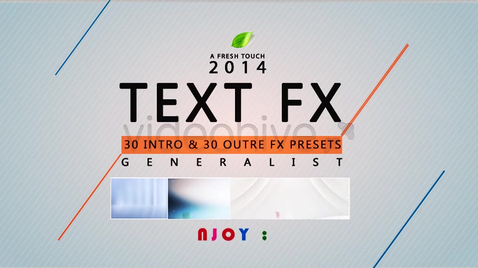 Text Fx Generalist - Download Videohive 6736769