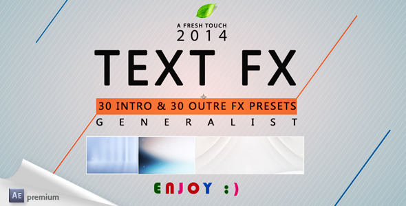 Text Fx Generalist - Download Videohive 6736769