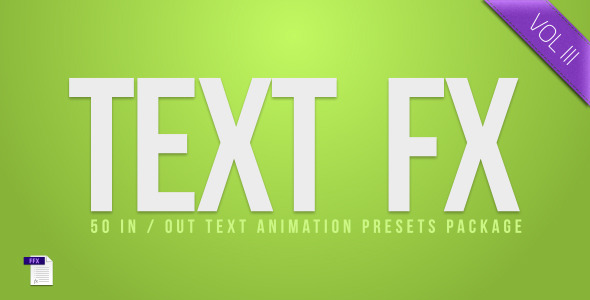 Text Fx Vol.3 - Download Videohive 3671196