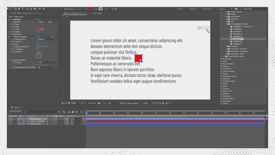 Text Highlighter Presets Videohive 28871094 After Effects Image 7