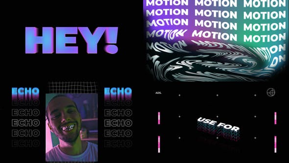 Text Holographic Intro - 28761139 Download Videohive