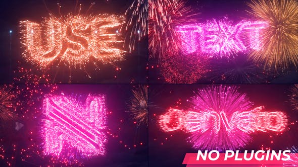 Text & Logo Fireworks - 34144833 Download Videohive