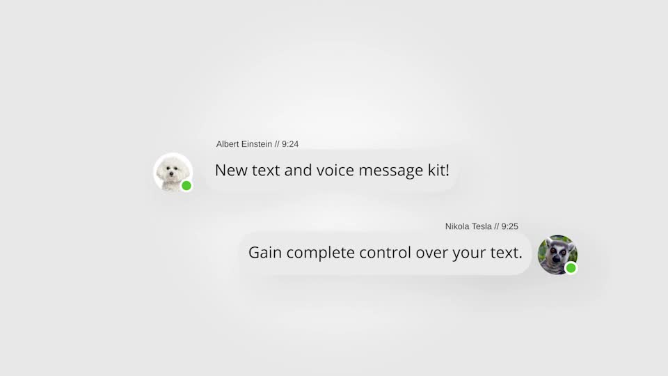 Text Message Kit with Voice Videohive 21704650 After Effects Image 1