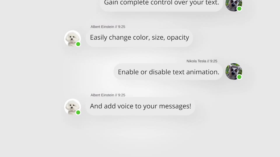 Text Message Kit with Voice Videohive 21704650 After Effects Image 2