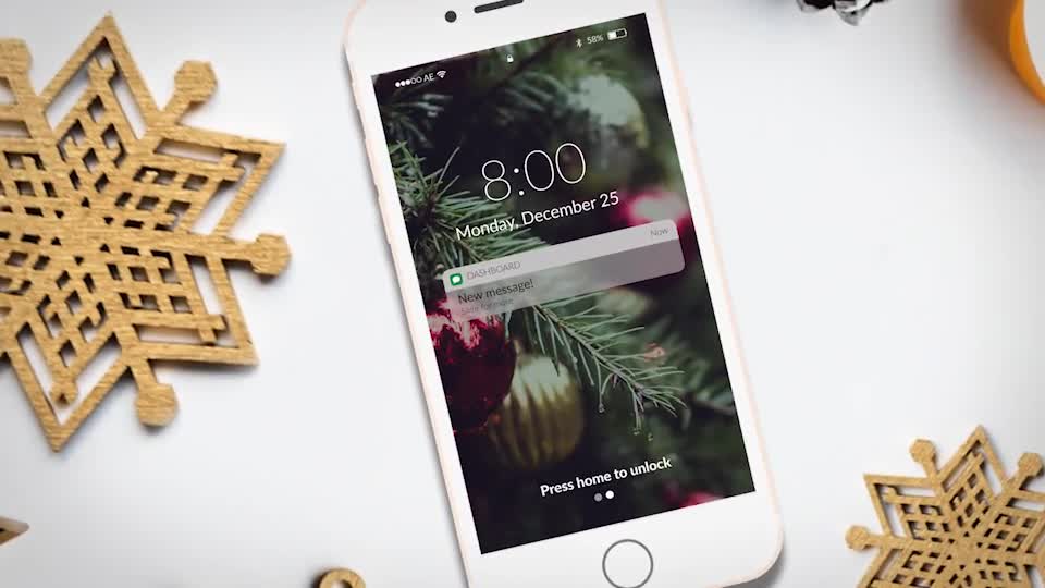 Text Messaging Holiday Greeting Videohive 21105491 After Effects Image 1