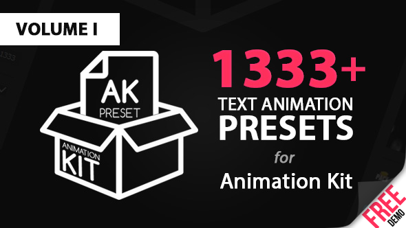 Text Preset Volume I for Animation Kit - Download Videohive 15736518