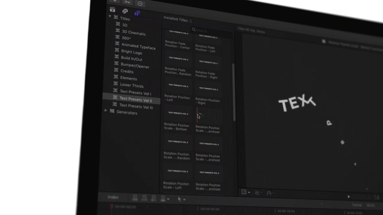 Text Presets Vol I For Final Cut Pro X Videohive 38432326 Apple Motion Image 3