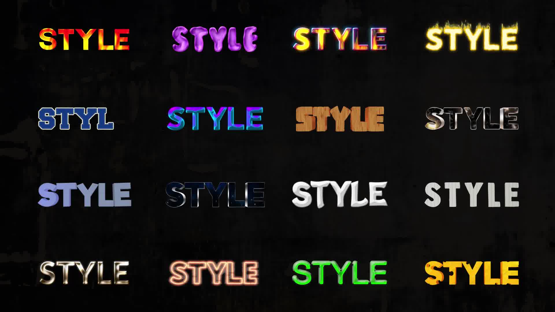 Text Stylizations || FCPX Videohive 34584884 Apple Motion Image 11