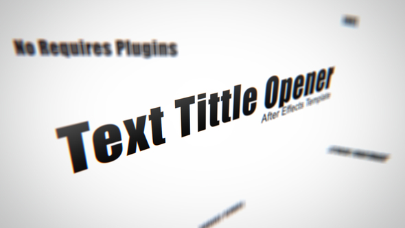 Text Tittle Opener - Download Videohive 3251281