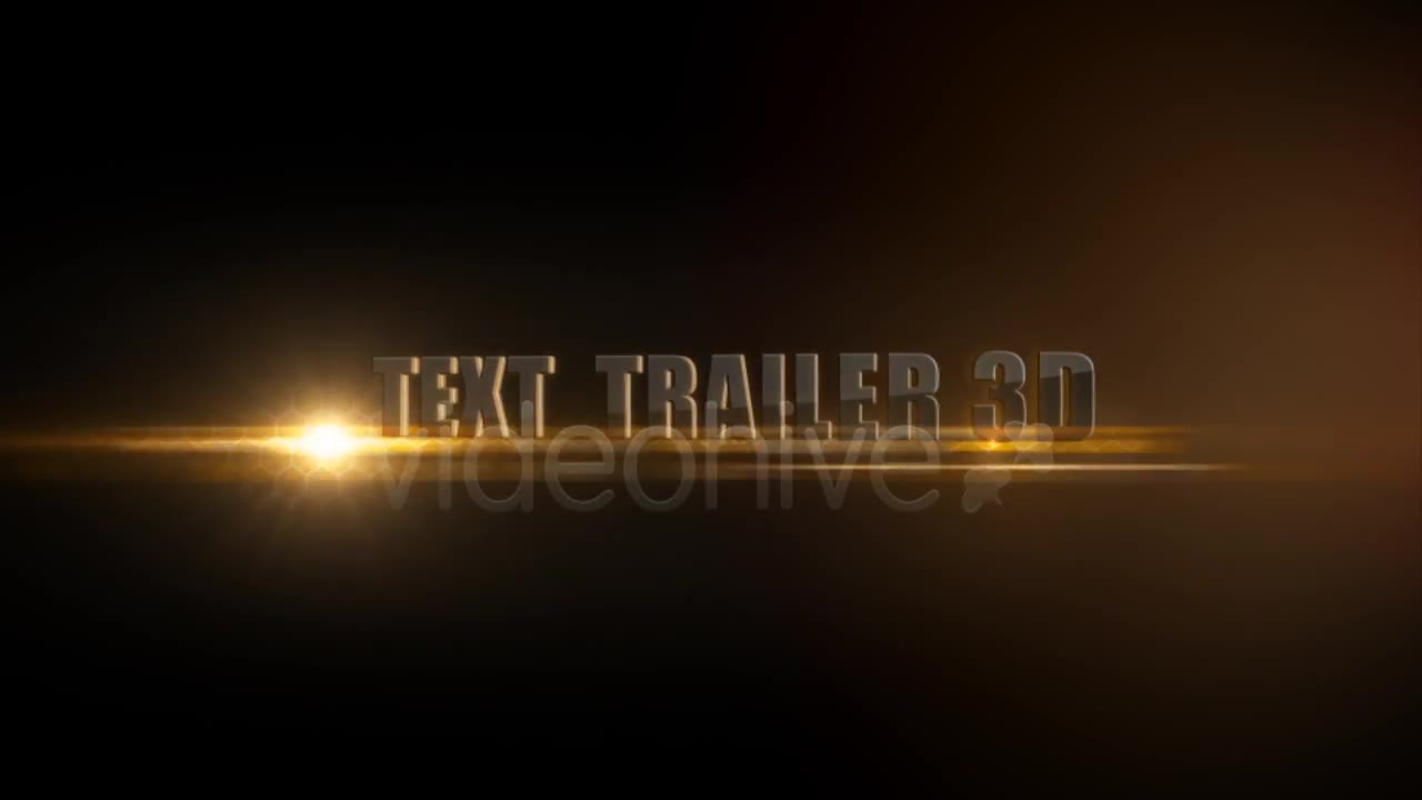 Text Trailer 3D - Download Videohive 3188594