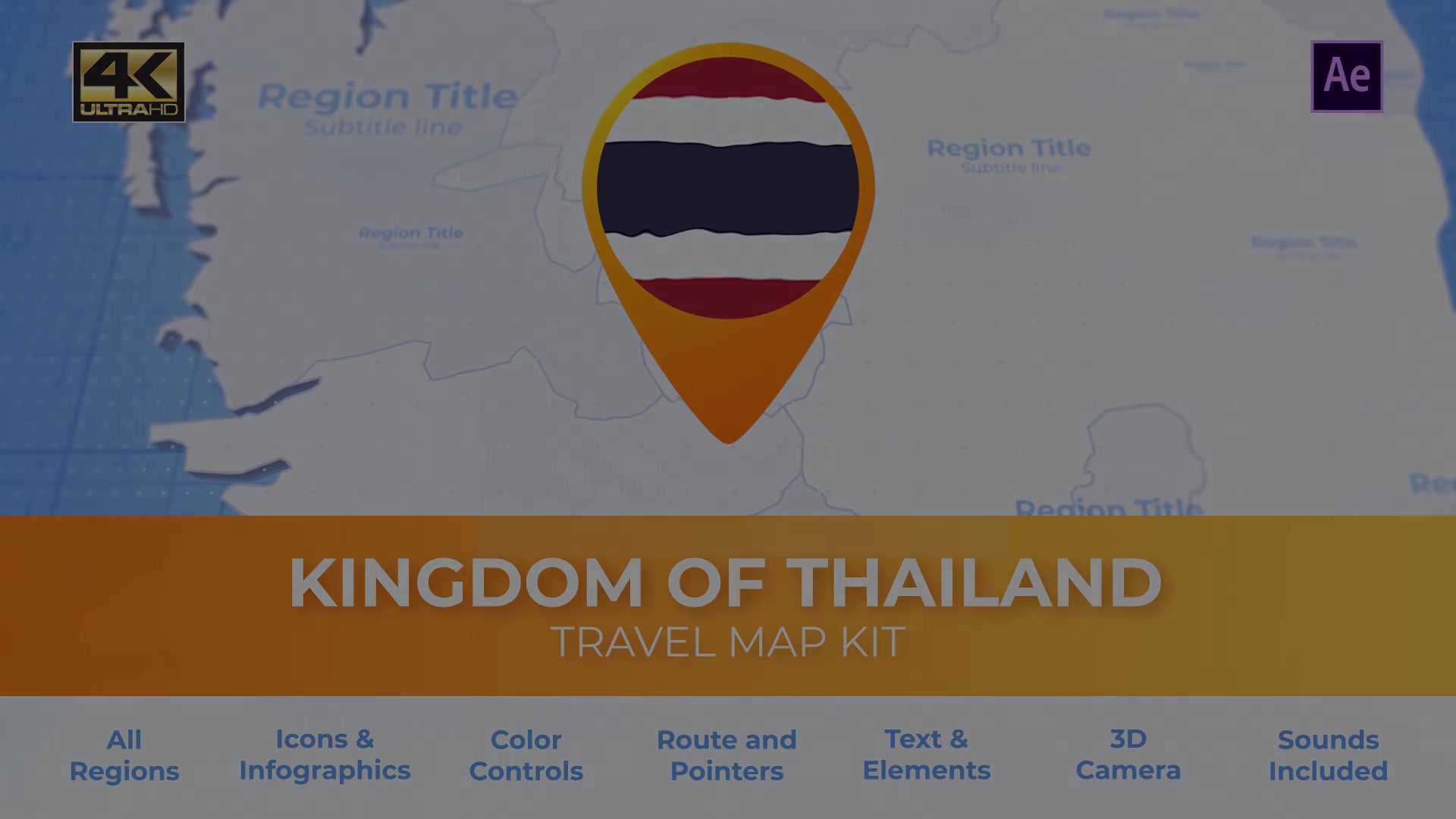 Thailand Map Kingdom of Thailand Travel Map Videohive 29974213 After Effects Image 13