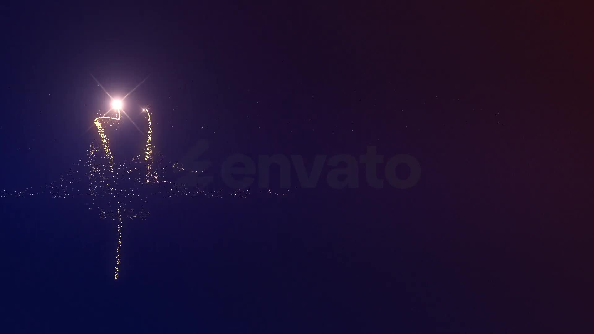 Thank You Gold Line Flare Wish Black Videohive 55946617 After Effects Image 1