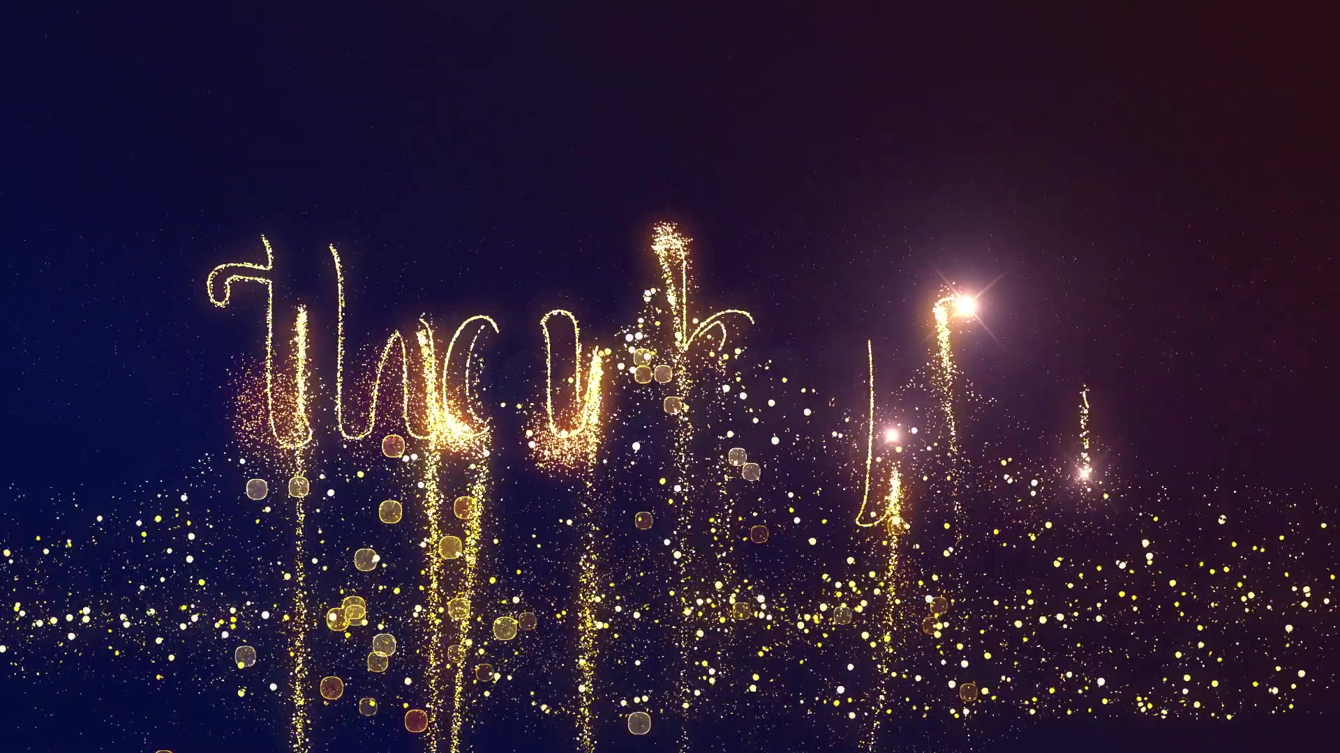 Thank You Gold Line Flare Wish Black Videohive 55946617 After Effects Image 3