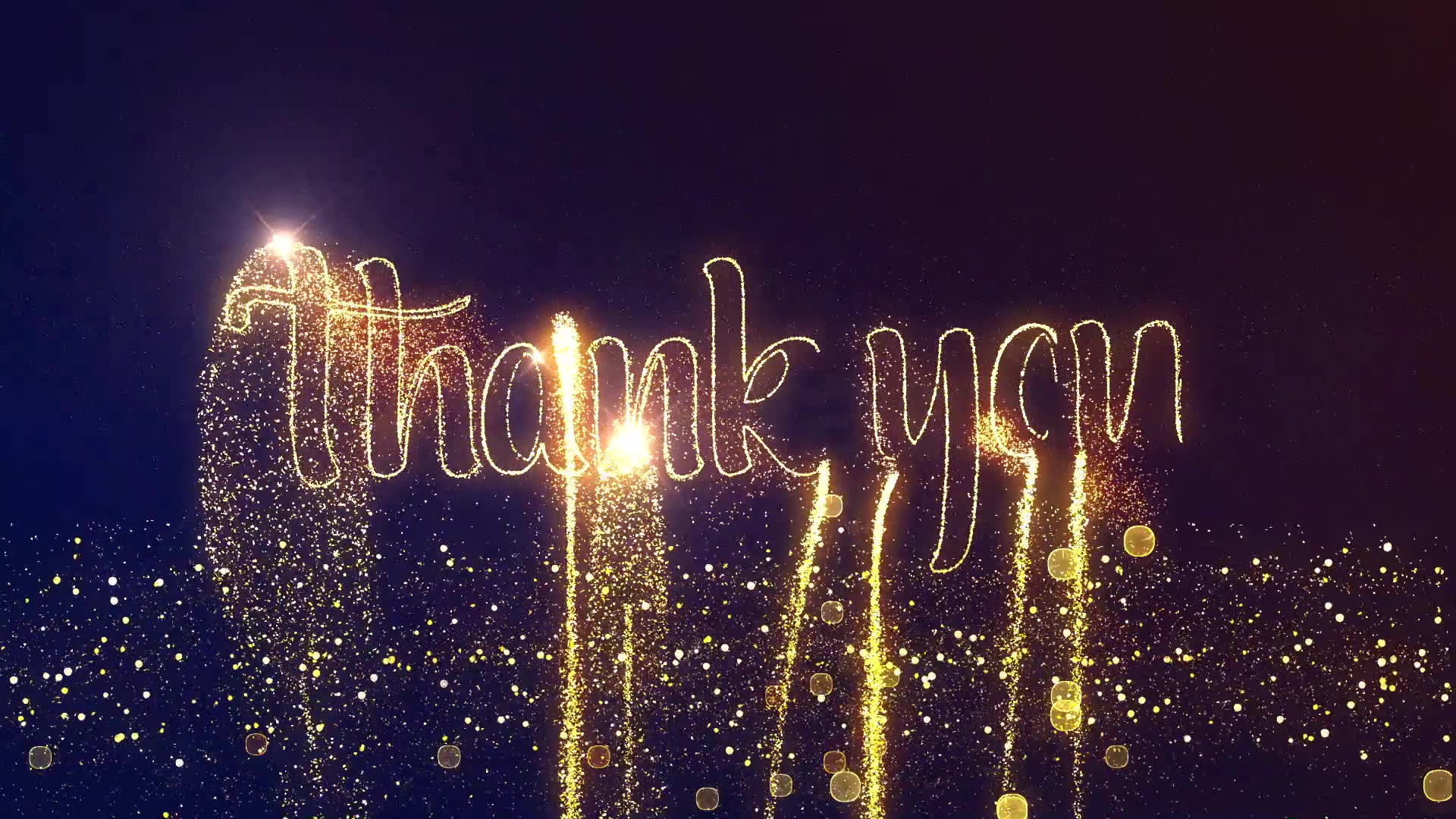 Thank You Gold Line Flare Wish Black Videohive 55946617 After Effects Image 5