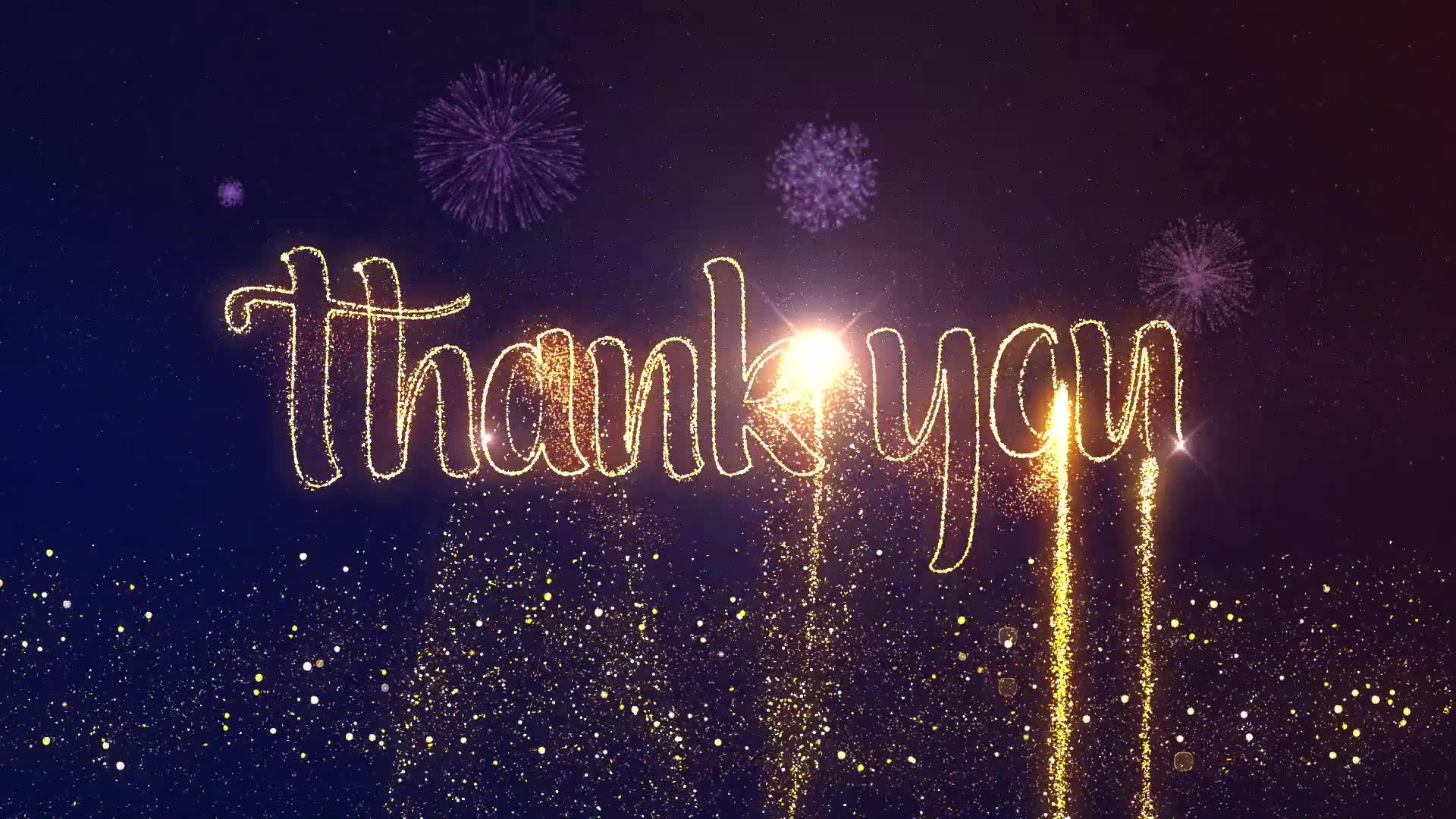 Thank You Gold Line Flare Wish Black Videohive 55946617 After Effects Image 6