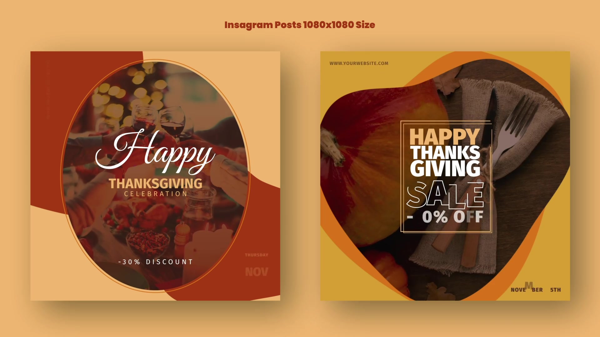 Thanksgiving Day Instagram Promo B136 Videohive 33828214 After Effects Image 5
