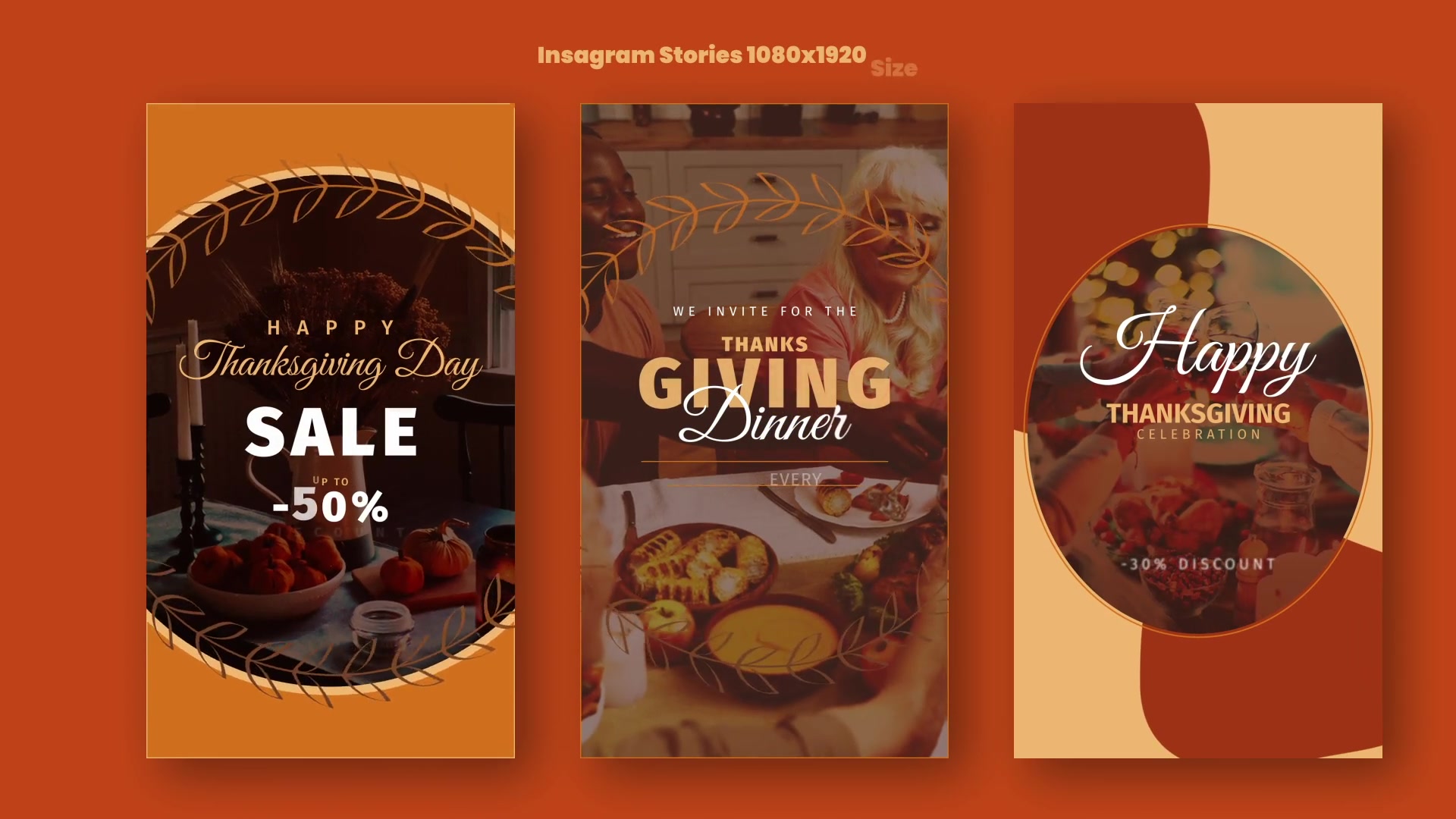 Thanksgiving Day Instagram Promo B136 Videohive 33828214 After Effects Image 8