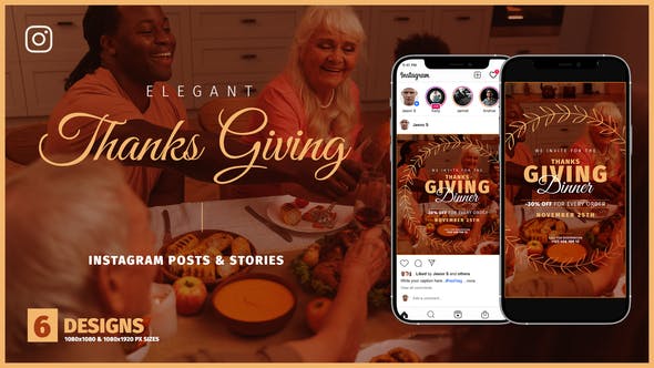 Thanksgiving Day Instagram Promo B136 - Videohive 33828214 Download
