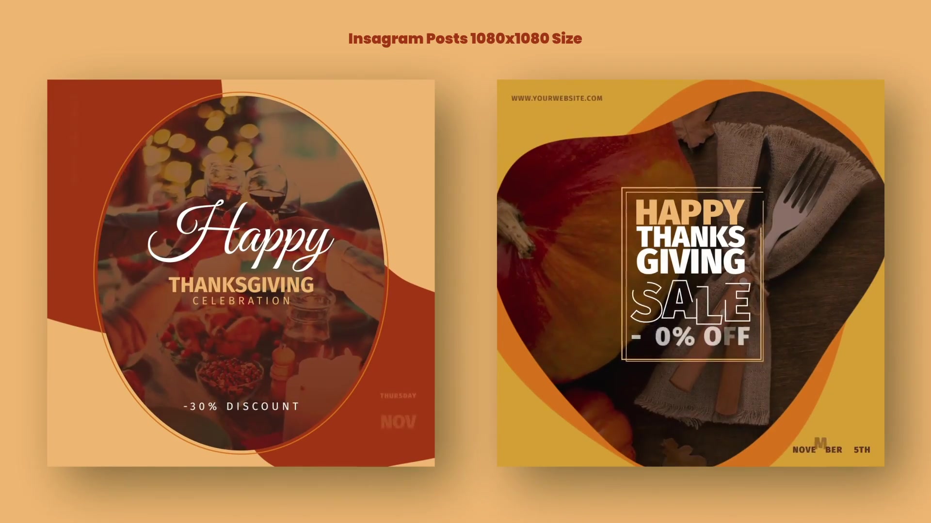 Thanksgiving Day Instagram Promo Mogrt 136 Videohive 34087428 Premiere Pro Image 5