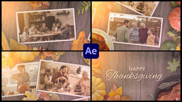 Thanksgiving Day Slideshow Opener for After Effects - 39478276 Videohive Download