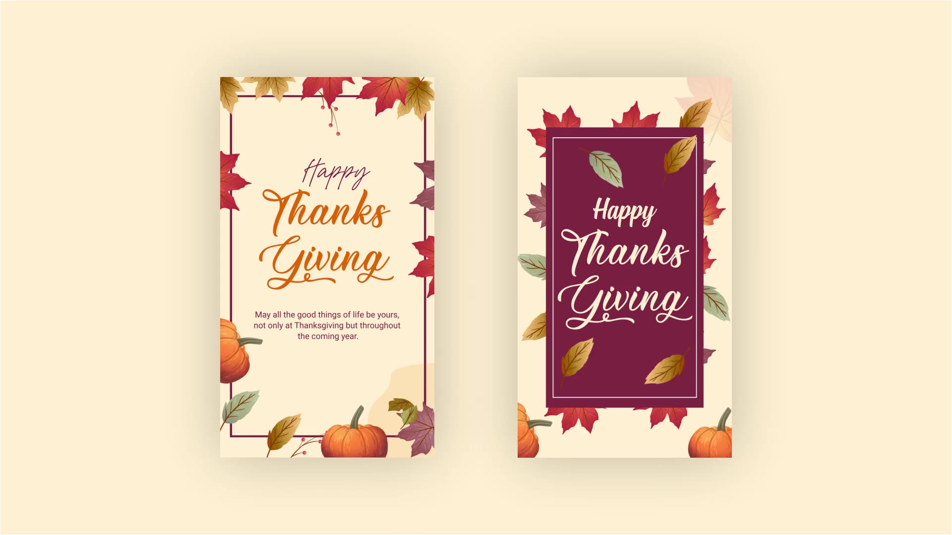 Thanksgiving Greeting Instagram Stories Videohive 34816027 After Effects Image 3