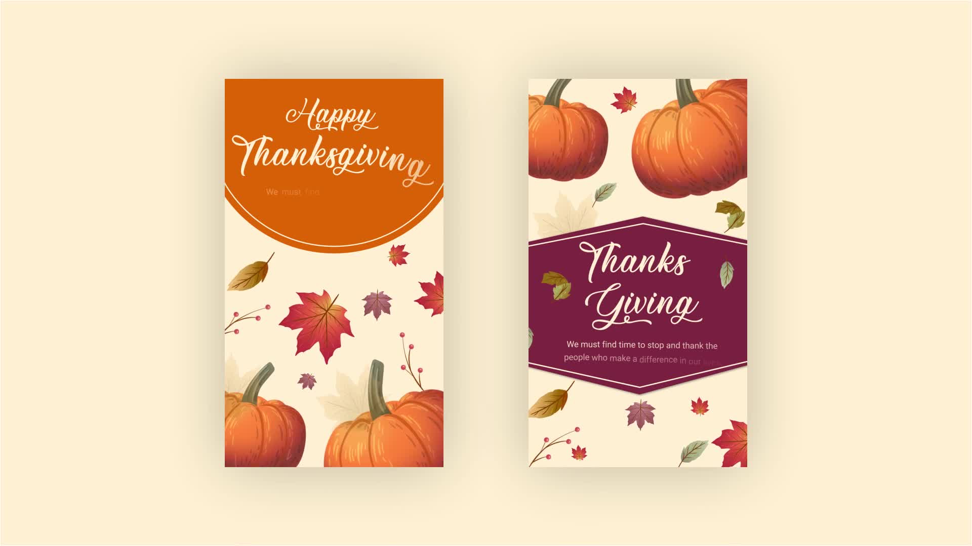 Thanksgiving Greeting Instagram Stories Videohive 34816027 After Effects Image 8