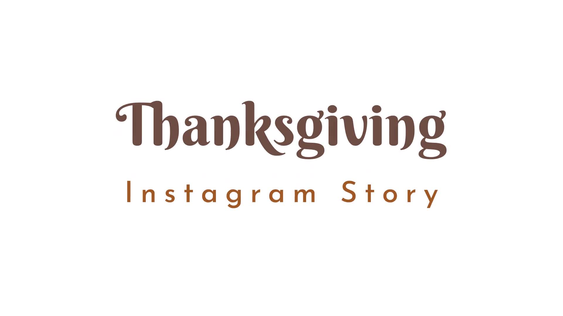 Thanksgiving Instagram Story Pack 02 Videohive 34916780 After Effects Image 1